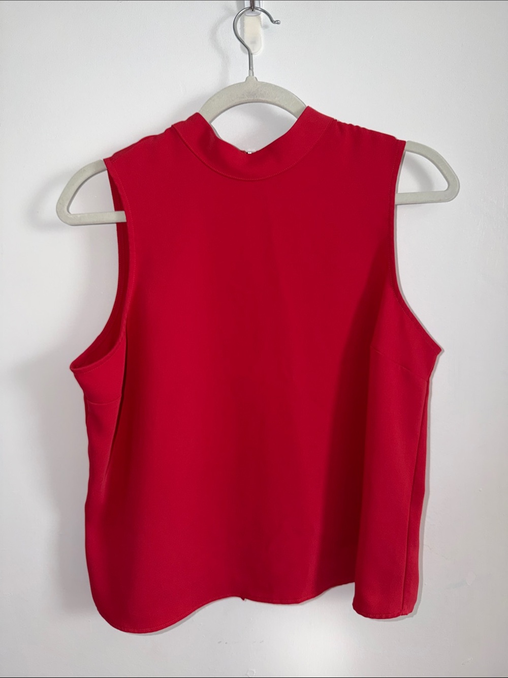 Express Sleeveless Mock Neck Top - Red